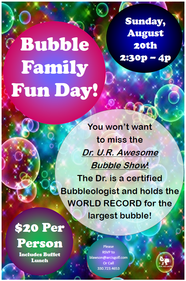 Bubble Family Fun Day Fox Meadow Country Club 20170820