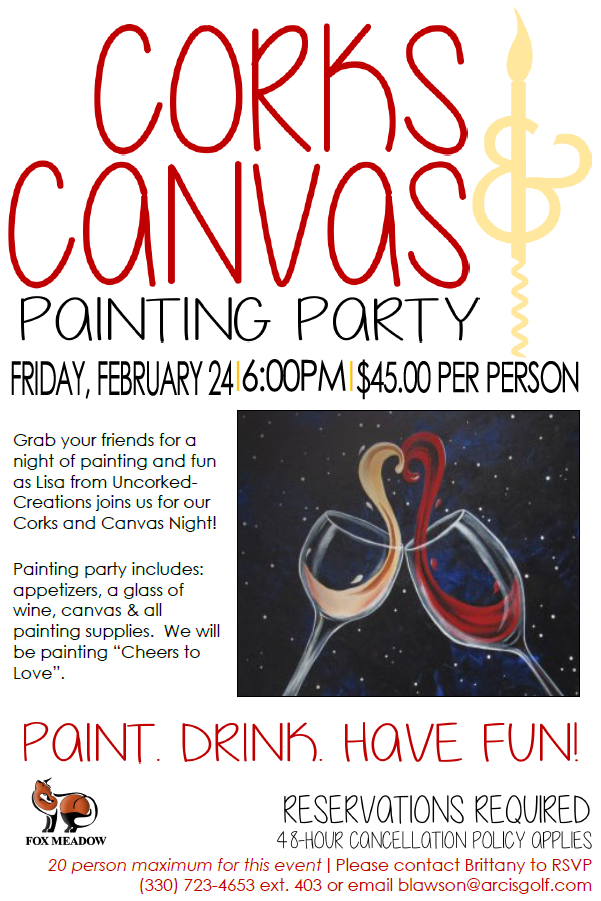 Adult Paint Night Fox Meadow Country Club 20170224
