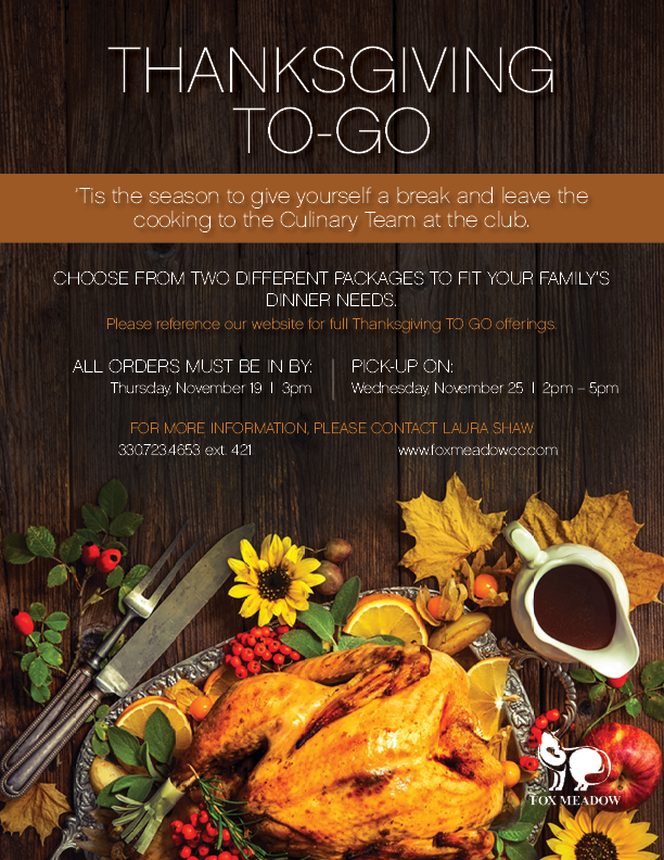 Turkey to Go Fox Meadow Country Club 20201125