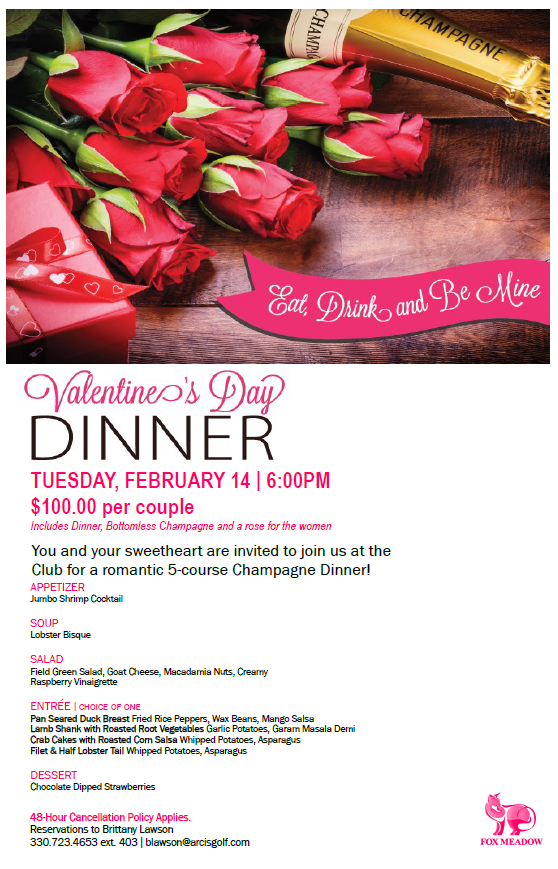 valentines day club flyer